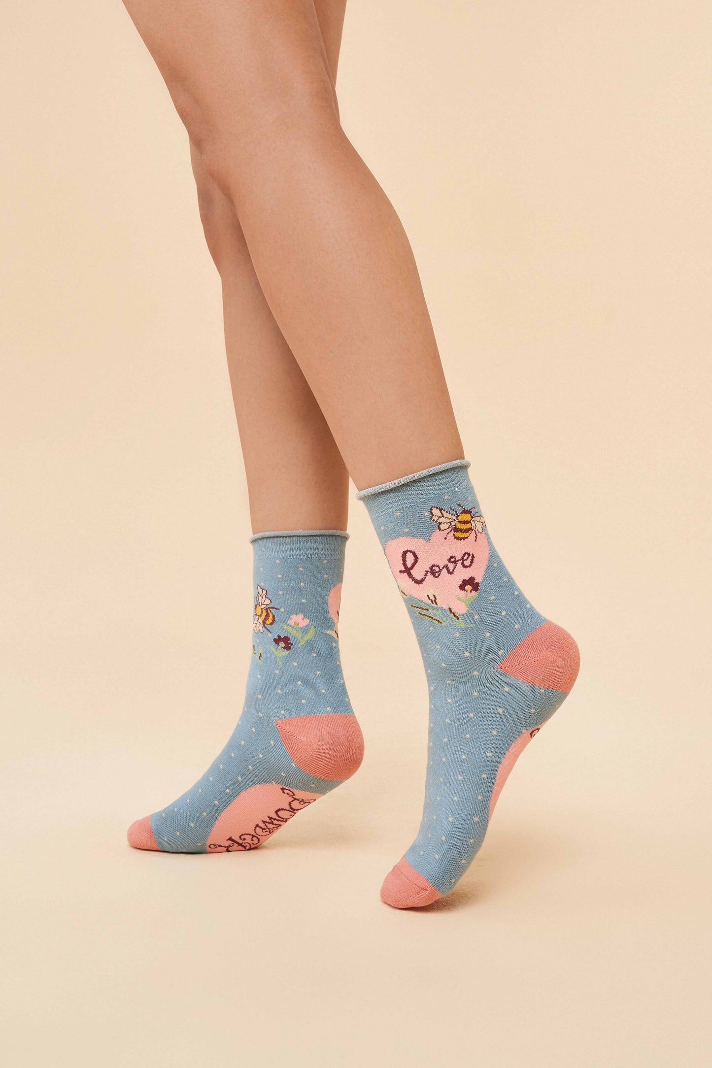 Powder Design inc - Love Bumblebee Ankle Socks