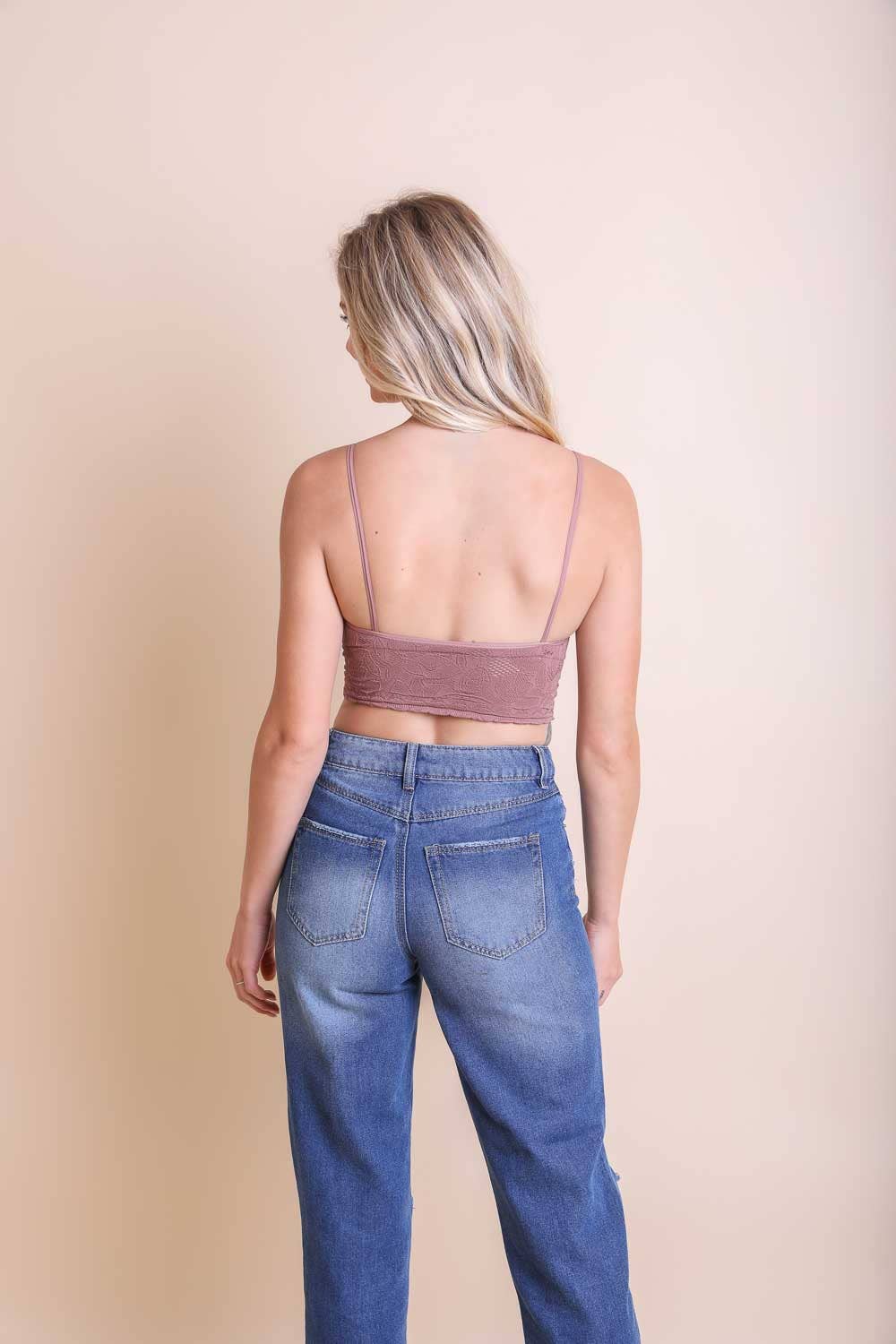 Leto Accessories - Stylish Brami Top – Padded, Textured & Stretchy 2025 Trend
