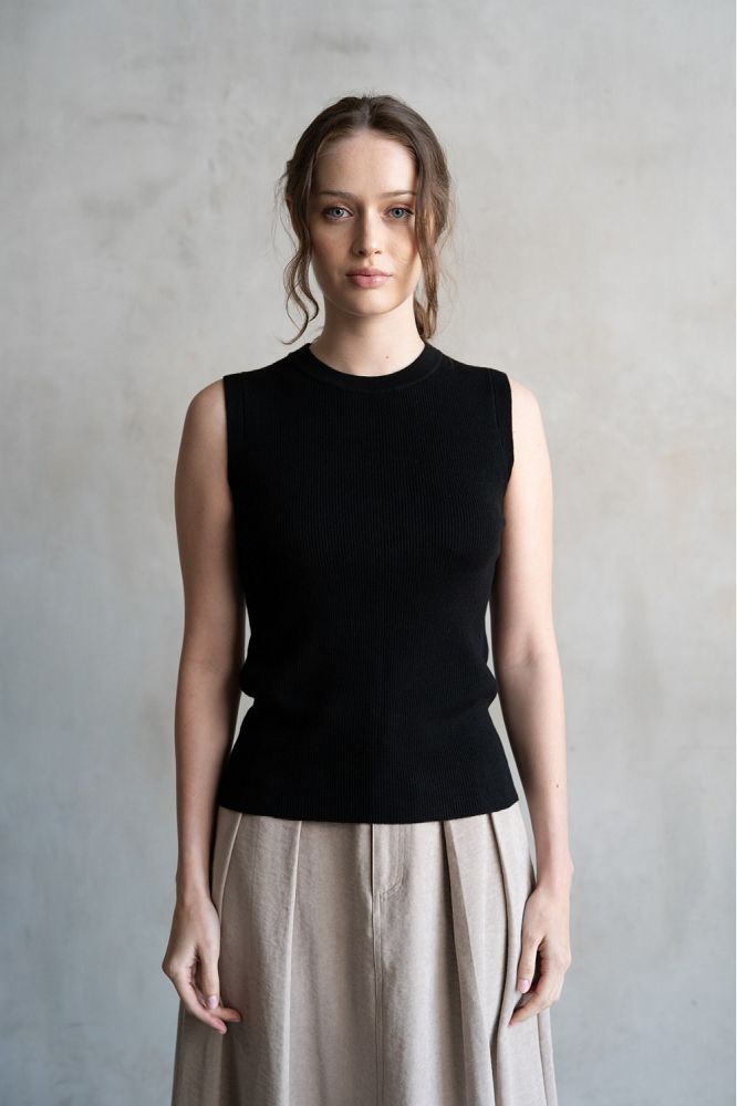 CREW NECK REGULAR SWEATER VEST