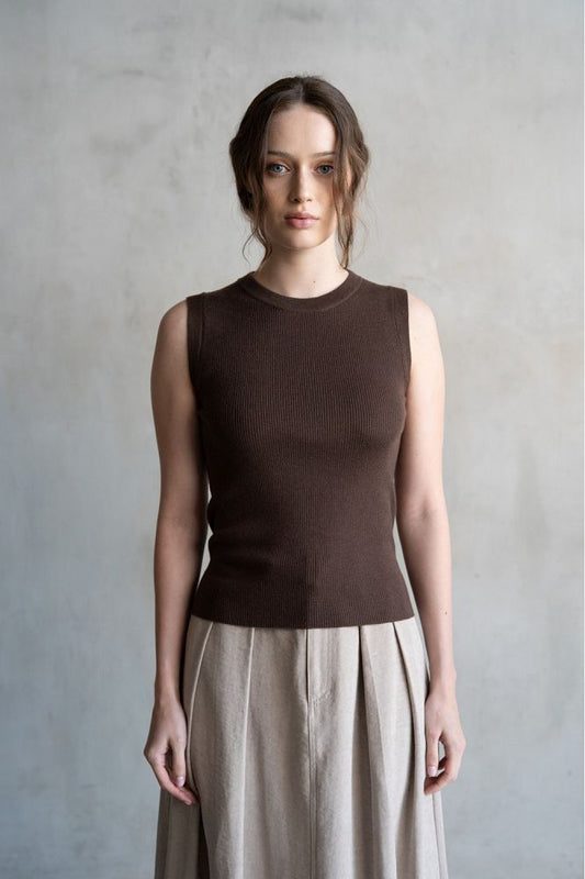 CREW NECK REGULAR SWEATER VEST