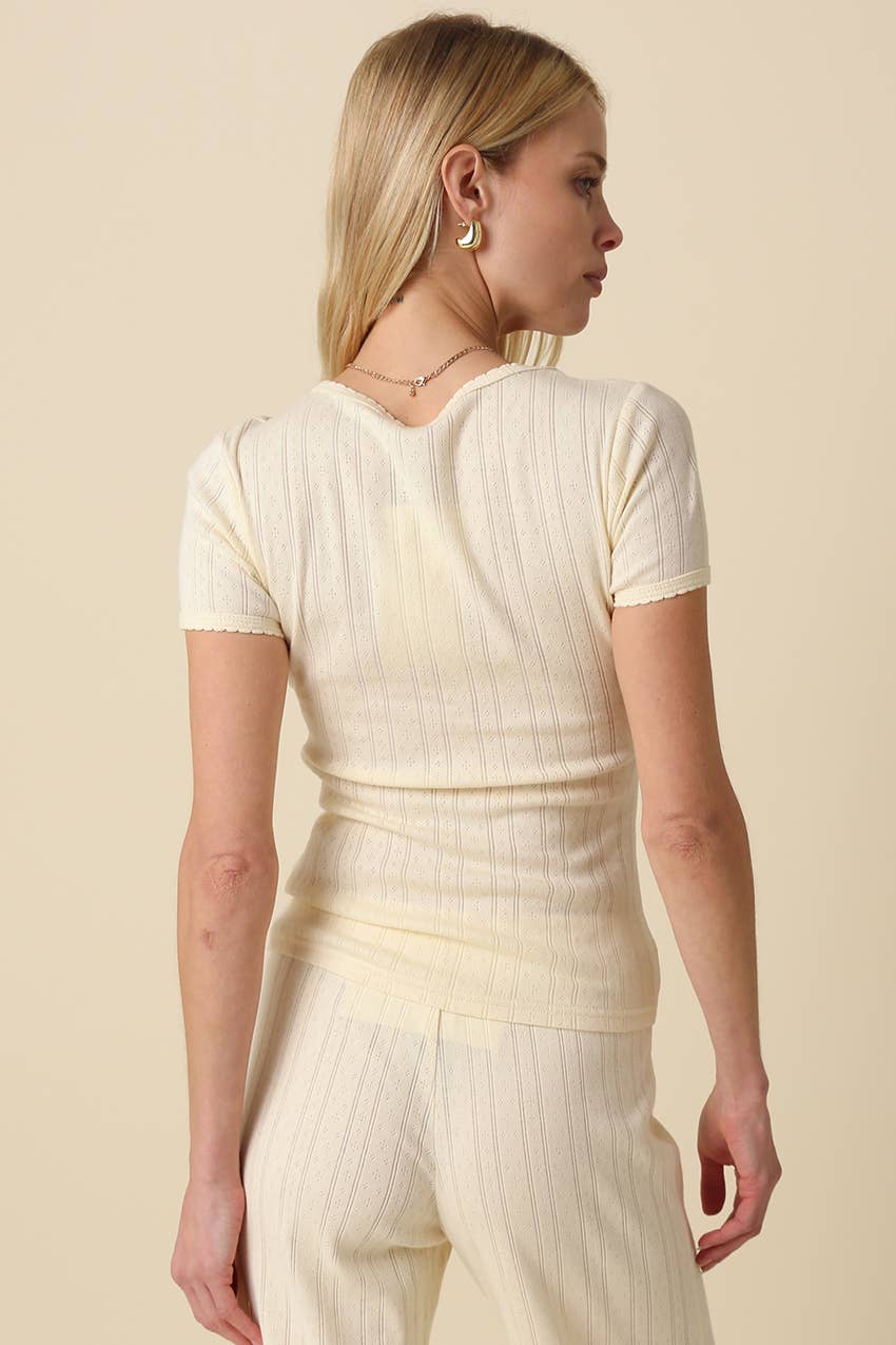 Olivaceous - Marley Ribbed Knit Top