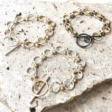 Load image into Gallery viewer, Matte Gold, Silver Bracelets
