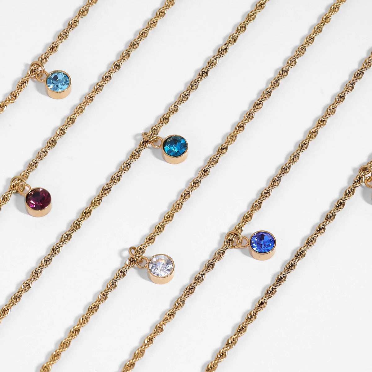 Gold Rope Chain Necklace - WJW