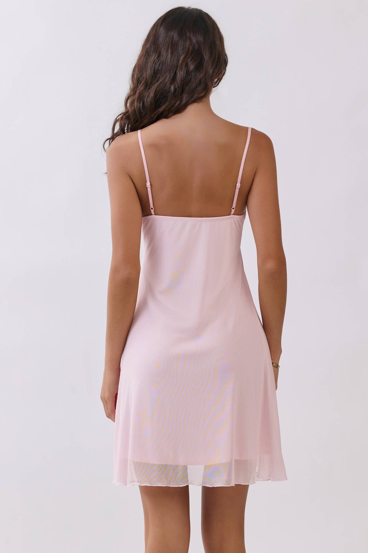 BABYDOLL LACE TRIMMED SLIP MINI DRESS - Heart & Hips