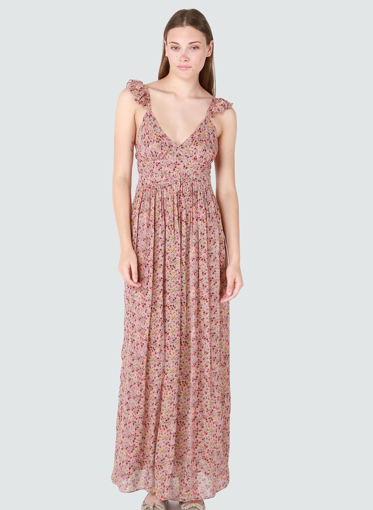 PLEATED SLIP DRESS