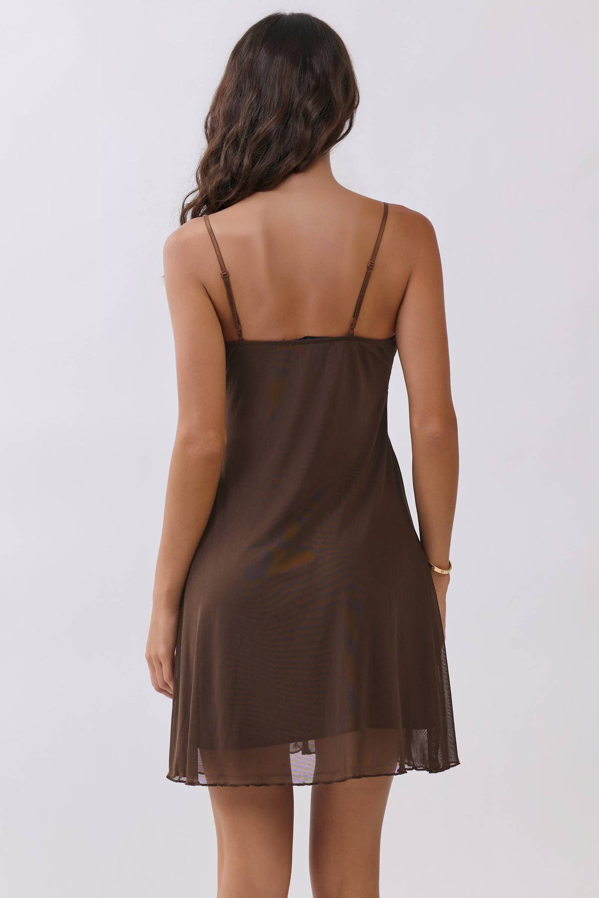BABYDOLL LACE TRIMMED SLIP MINI DRESS - Heart & Hips