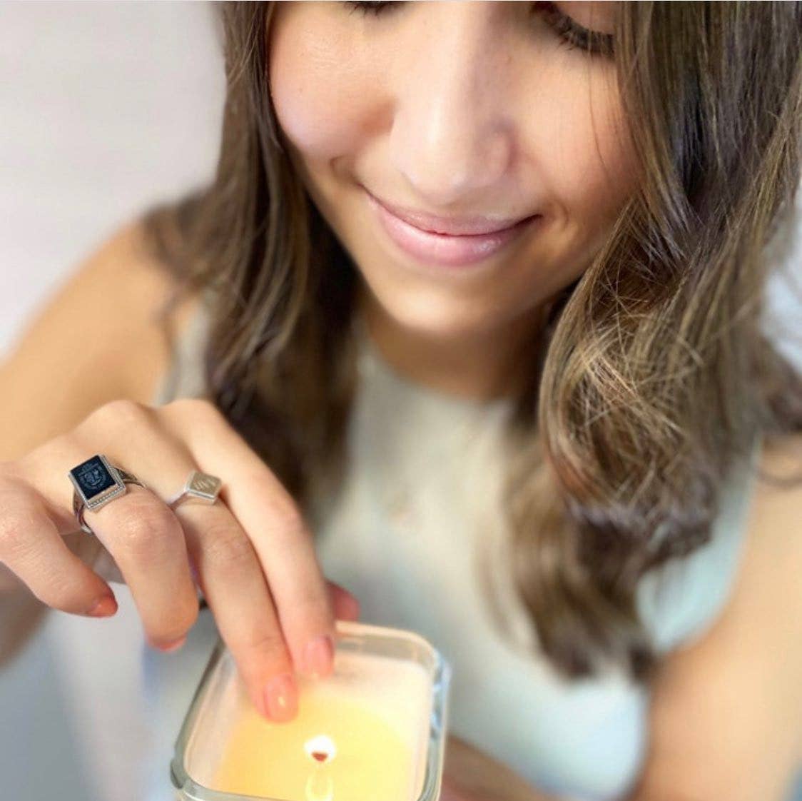 Creative Energy Candles - Hannah Lily, Rose & Grapefruit: 2-in-1 Soy Lotion Candle
