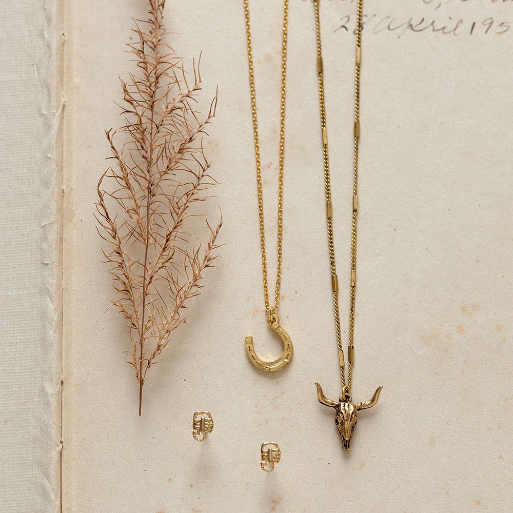 Amano Studio - Longhorn Skull Necklace