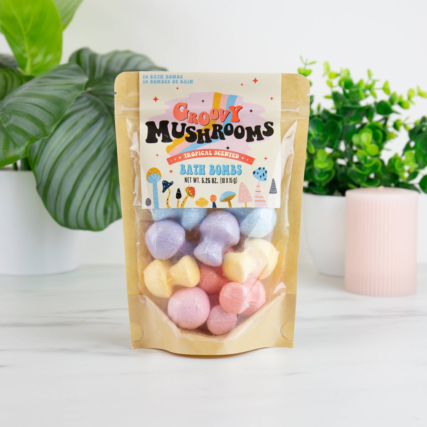 Gift Republic - Groovy Mushroom Bath Bombs (set of 10)