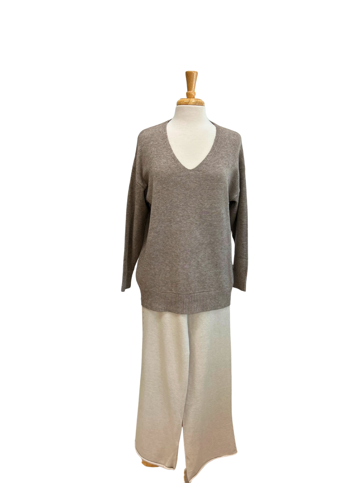 V-Neck Long Sleeve Sweater