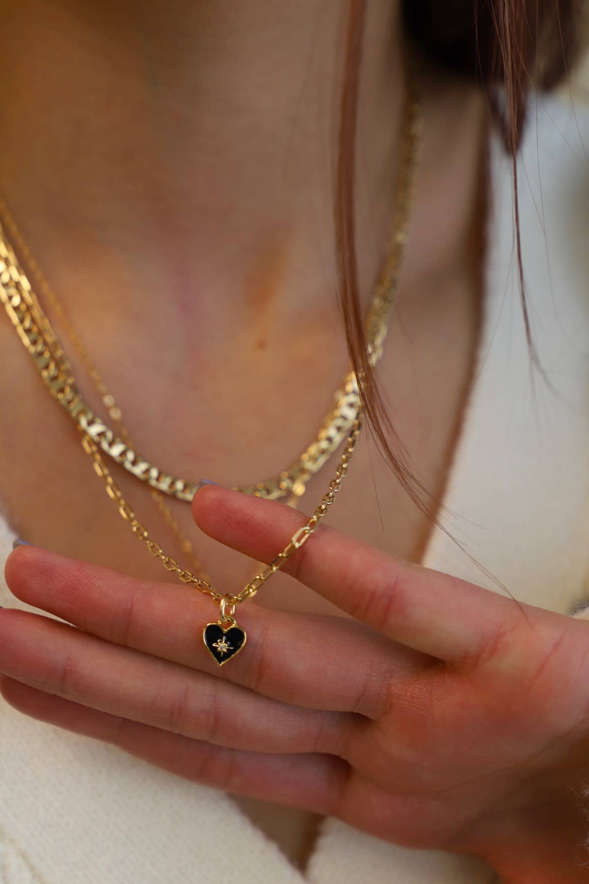 Katie Waltman Jewelry - BLACK HEART NECKLACE