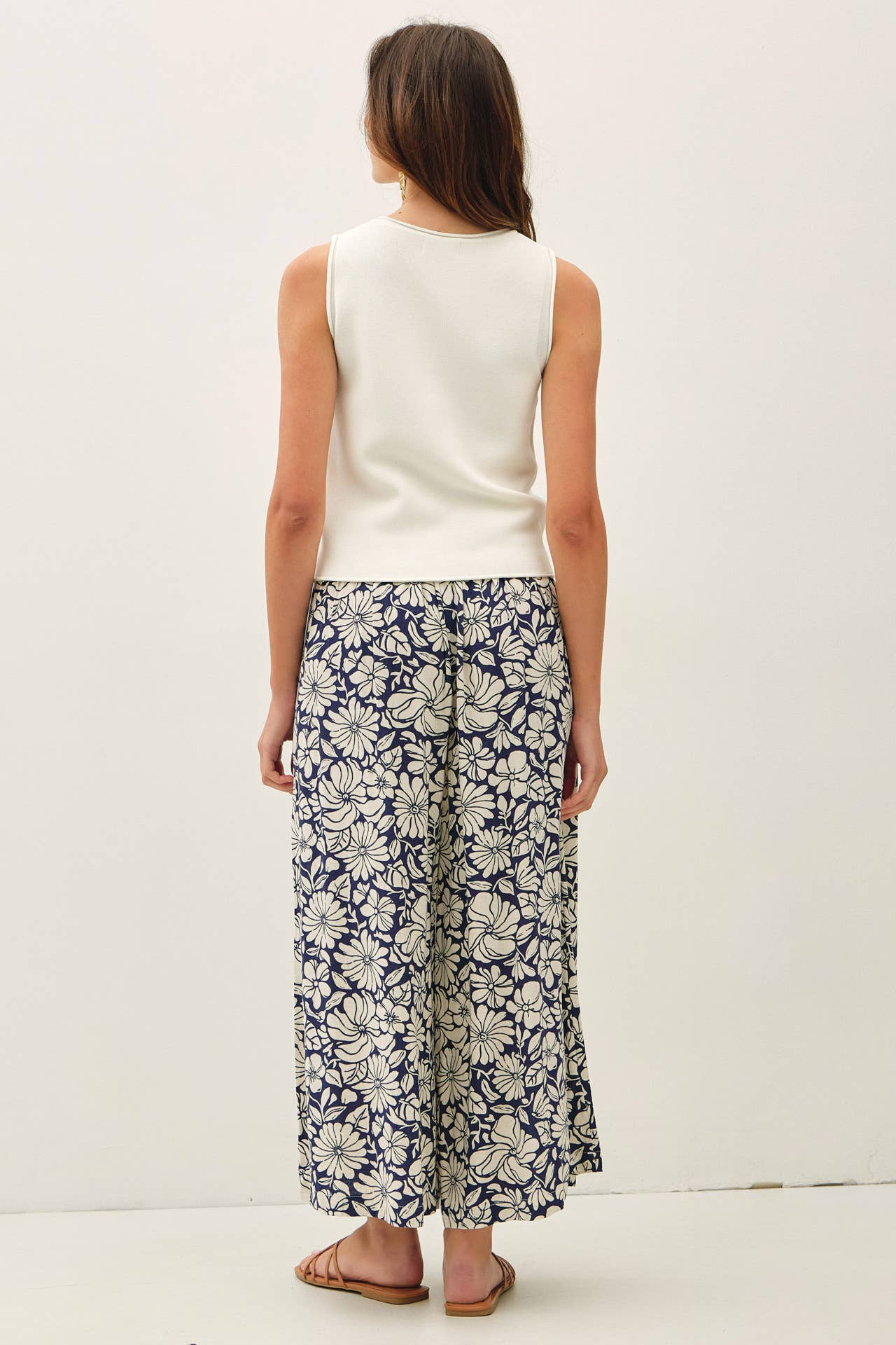 Be Cool - BLOOM WIDE LEG CROPPED PANTS