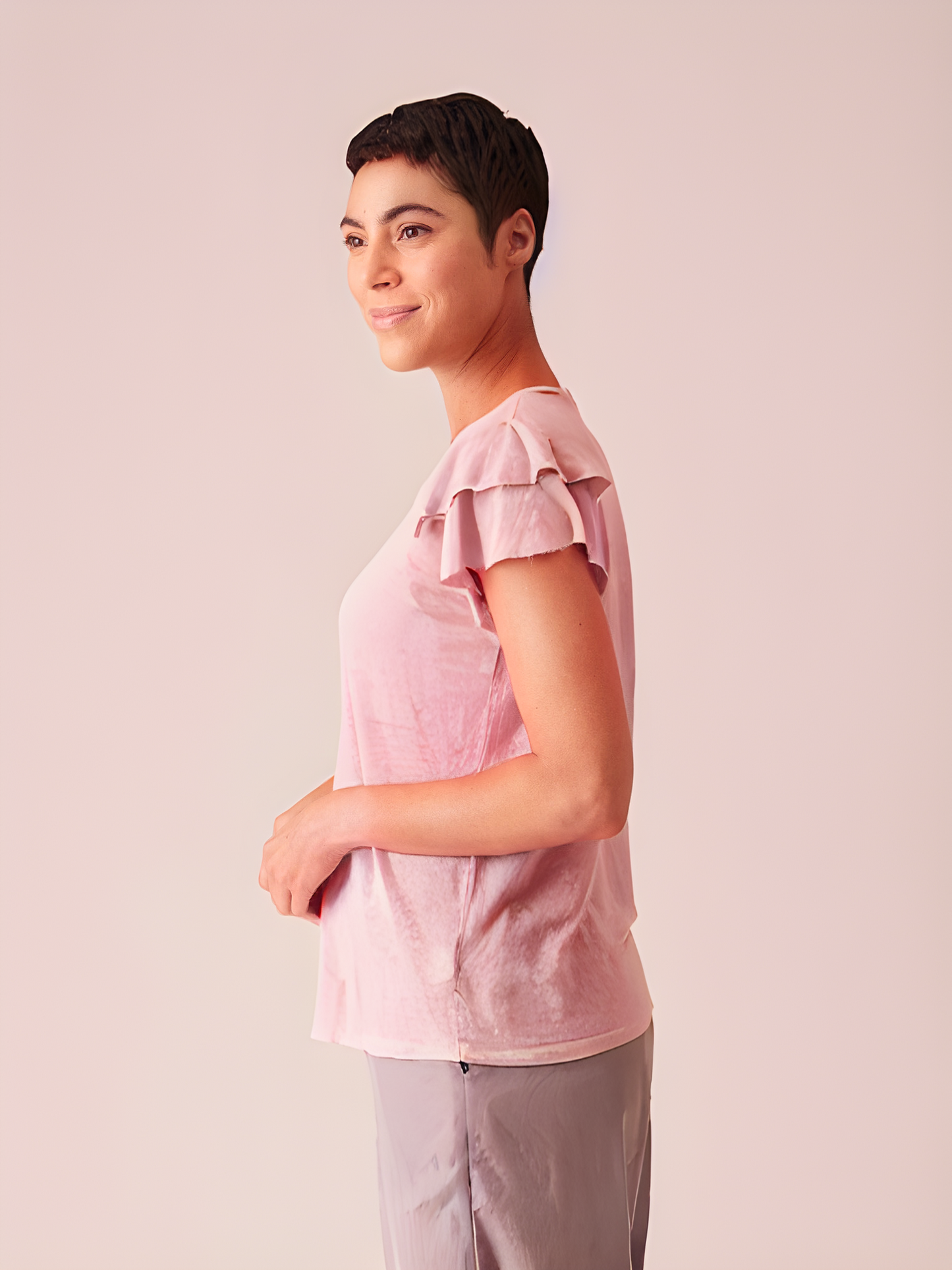FLUTTER TEE - LIGHT WEIGHT LINEN SWEATER