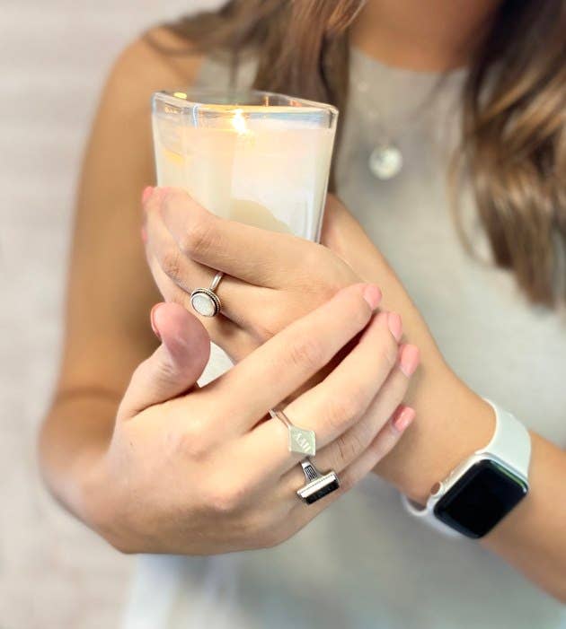 Creative Energy Candles - Hannah Lily, Rose & Grapefruit: 2-in-1 Soy Lotion Candle
