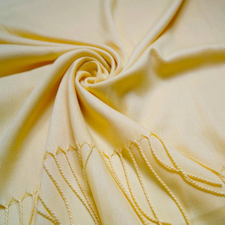Cotton Blend Tassel Pashmina