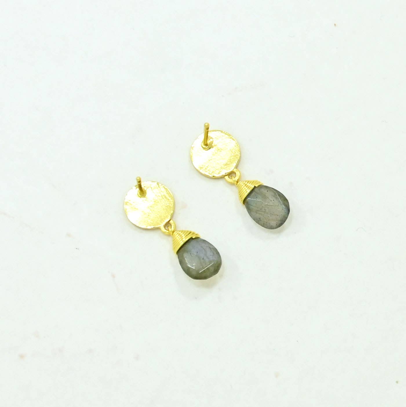 Schmuckoo x Noyre Berlin -  Abigail Earring Gold Plated - Labradorite