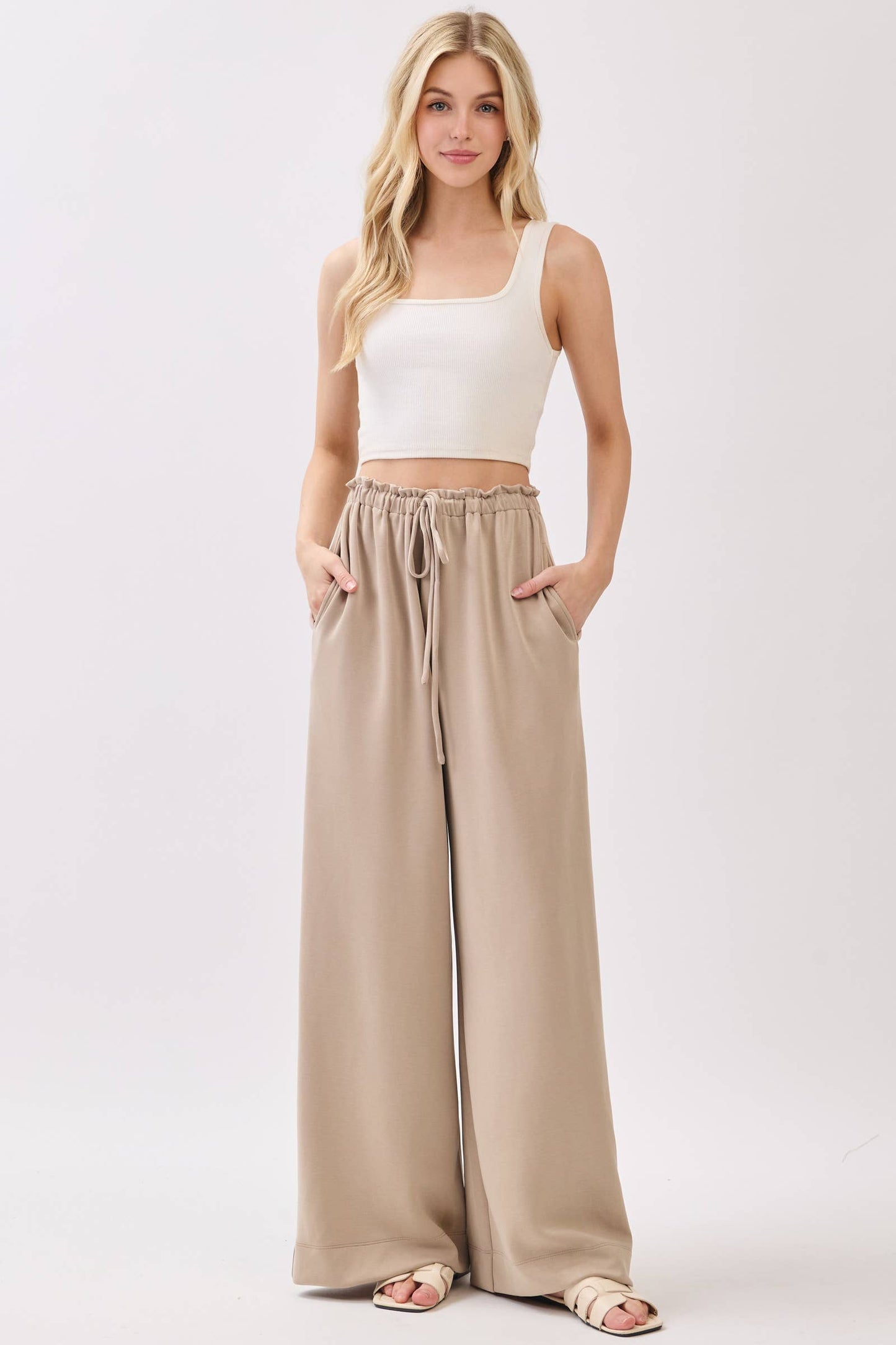 Solid Wide Leg Pants - Final Touch