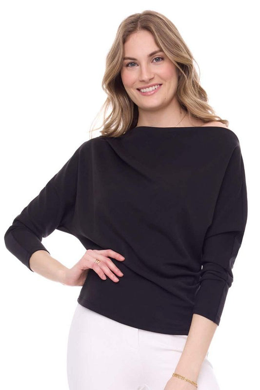 DEMI MODAL 3/4-SLEEVE TOP