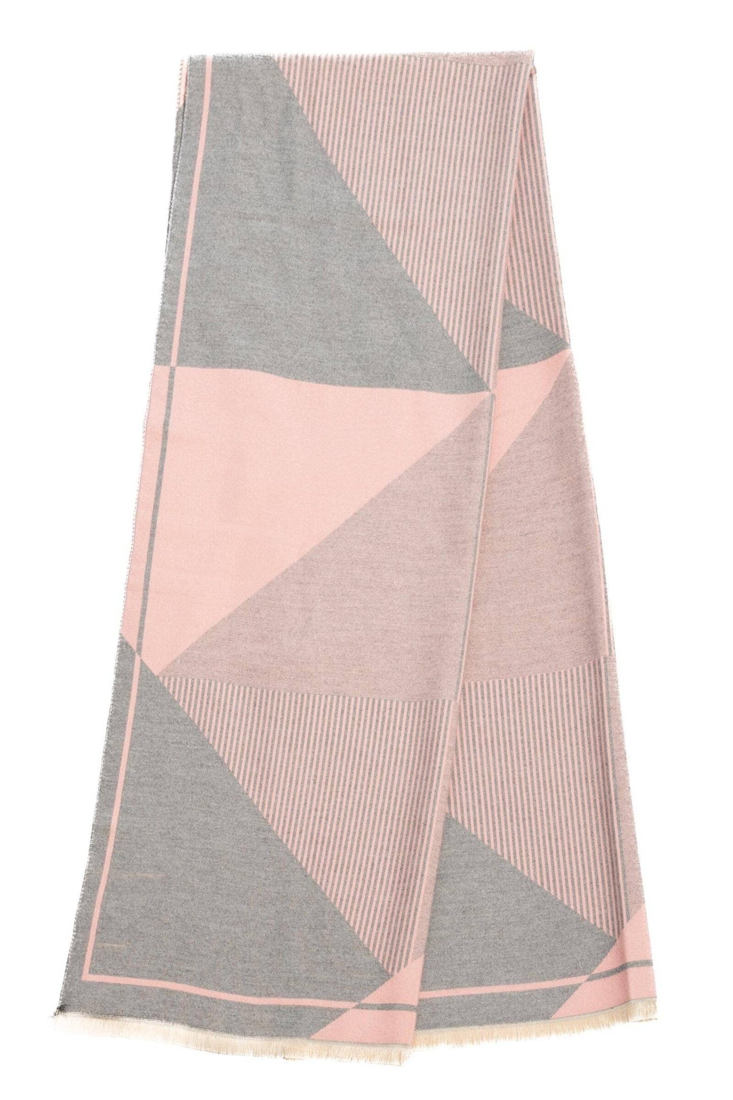 SAACHI - Geometric Striped Reversible Scarf