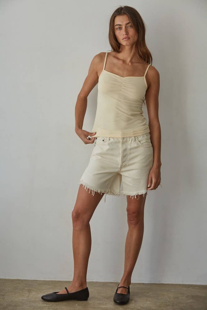 By Together - L8502 | Knit Cotton Spandex Jersey V-Neck Cami Top