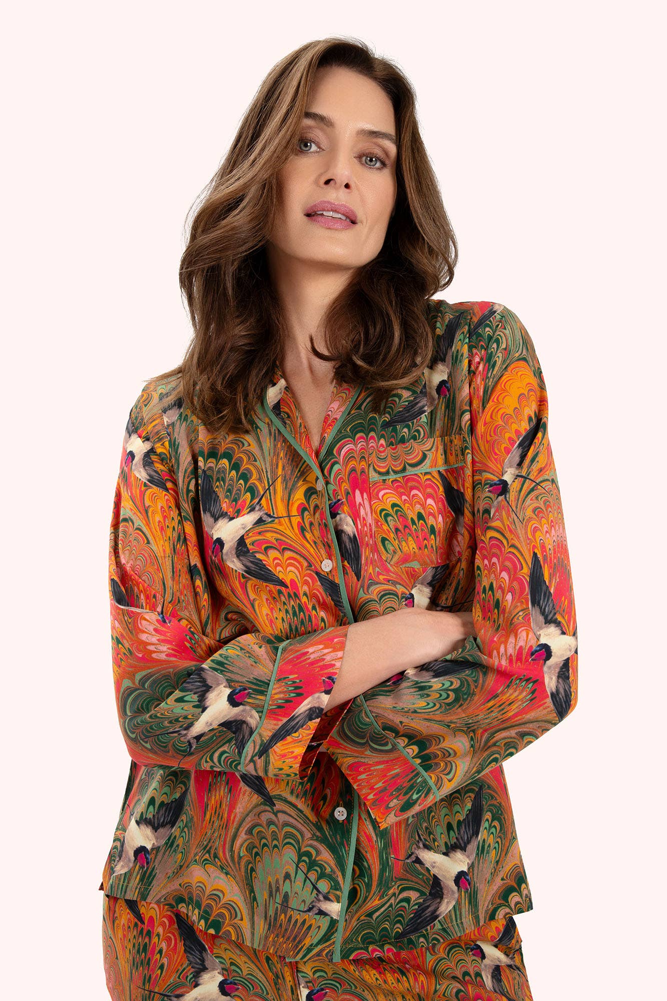 Powder Design inc - US - Supersoft Marbled Swallows Pyjamas - Small