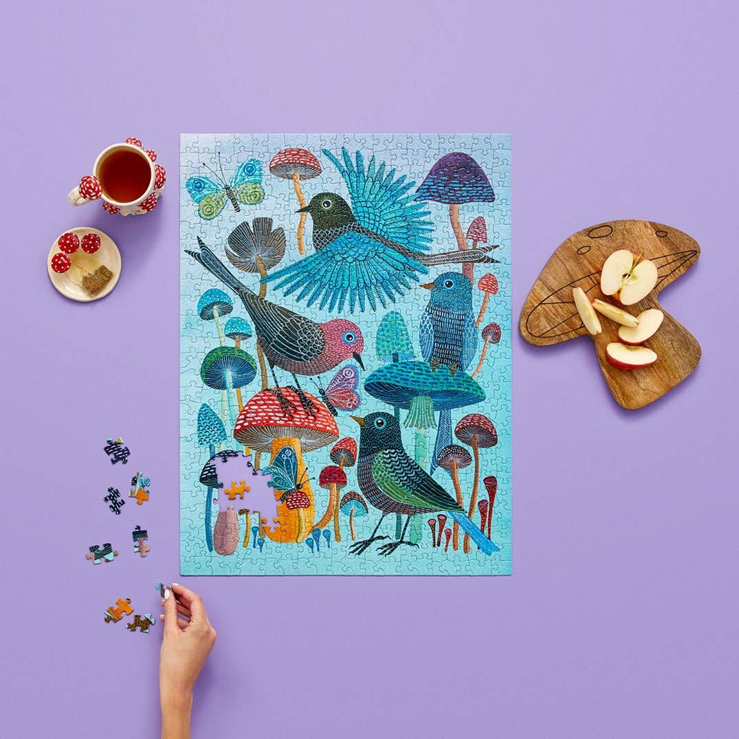 WerkShoppe - Mushroom Garden Puzzle | 500 Piece Puzzle