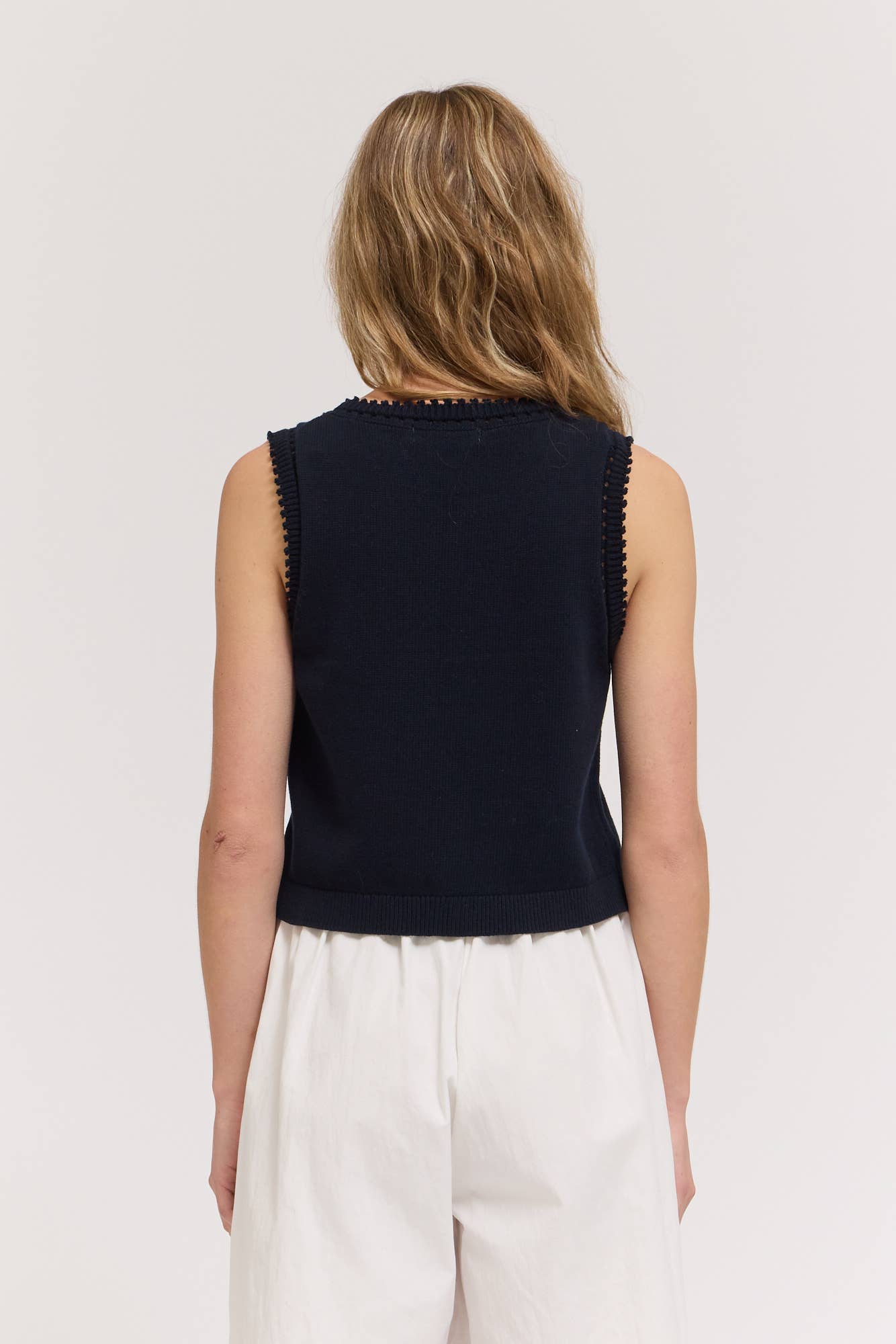 Grade & Gather - 42205 - EDGE TRIM KNIT VEST