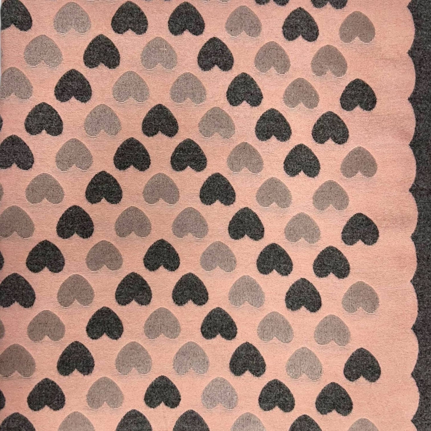 London Scarves - Hearts pattern print on scarf