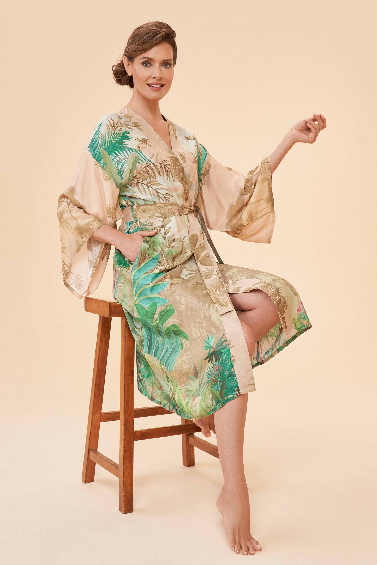 Powder Design inc - Oasis Kimono Gown in Coconut