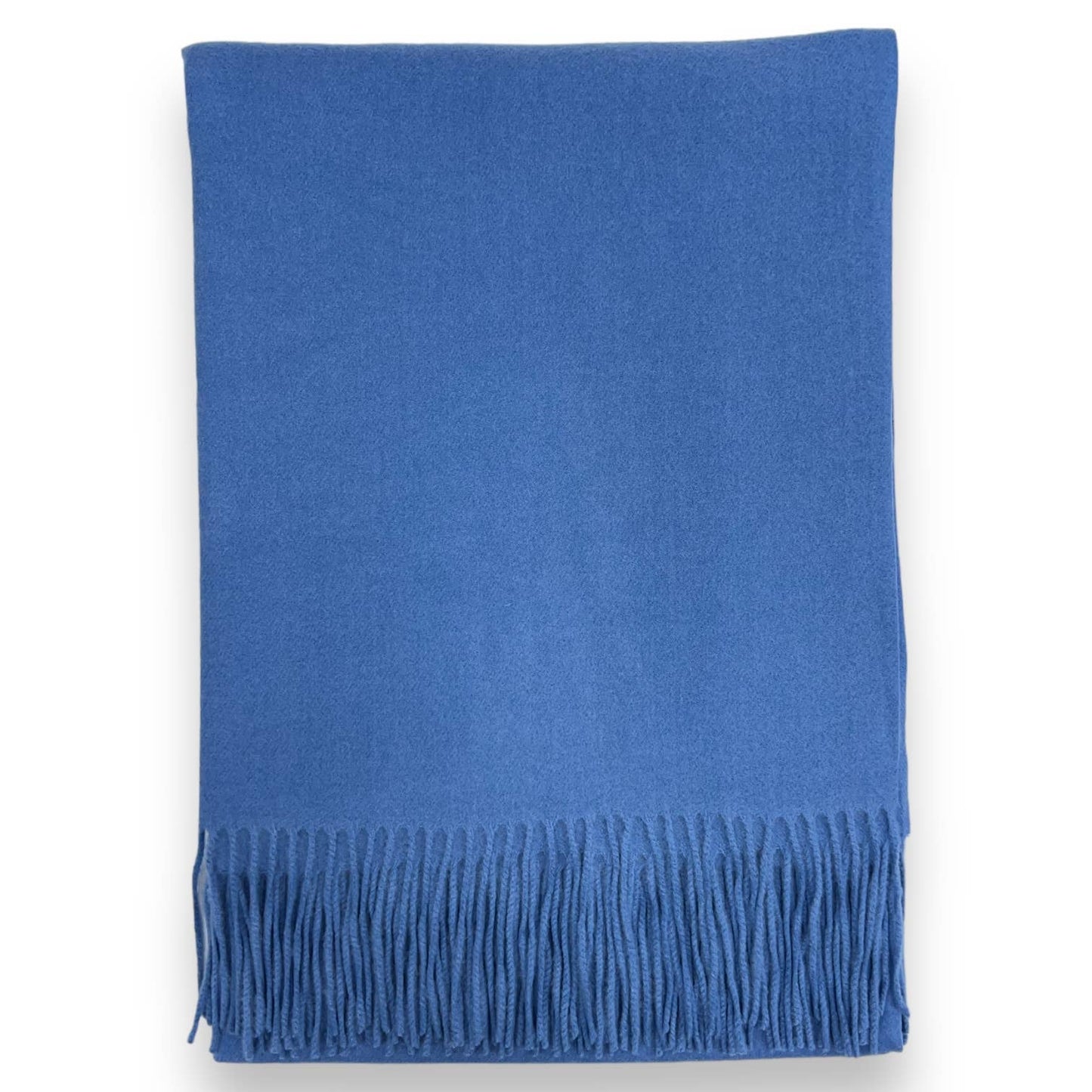 London Scarves - Classic Plain Cashmere Blend with Tassels