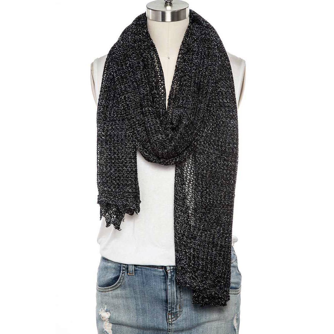 Artini Accessories - Cotton Blend Large Shawl Scarf
