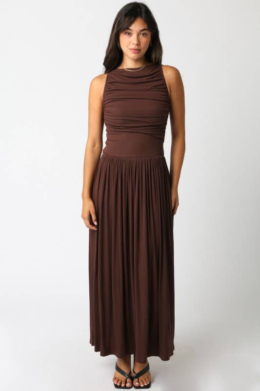 Olivaceous - Leni Maxi Dress