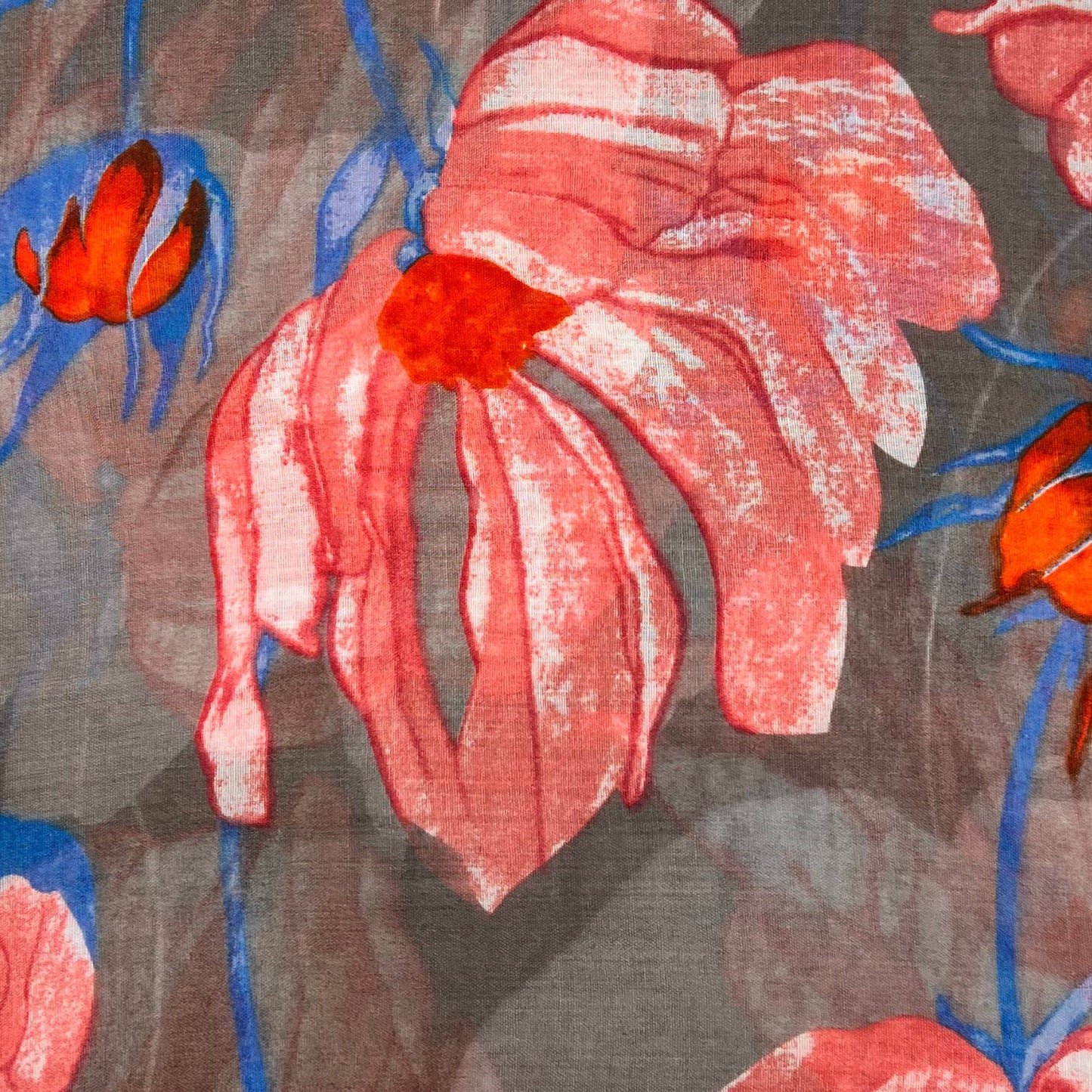 London Scarves - Lightweight scarf with daisy flower print