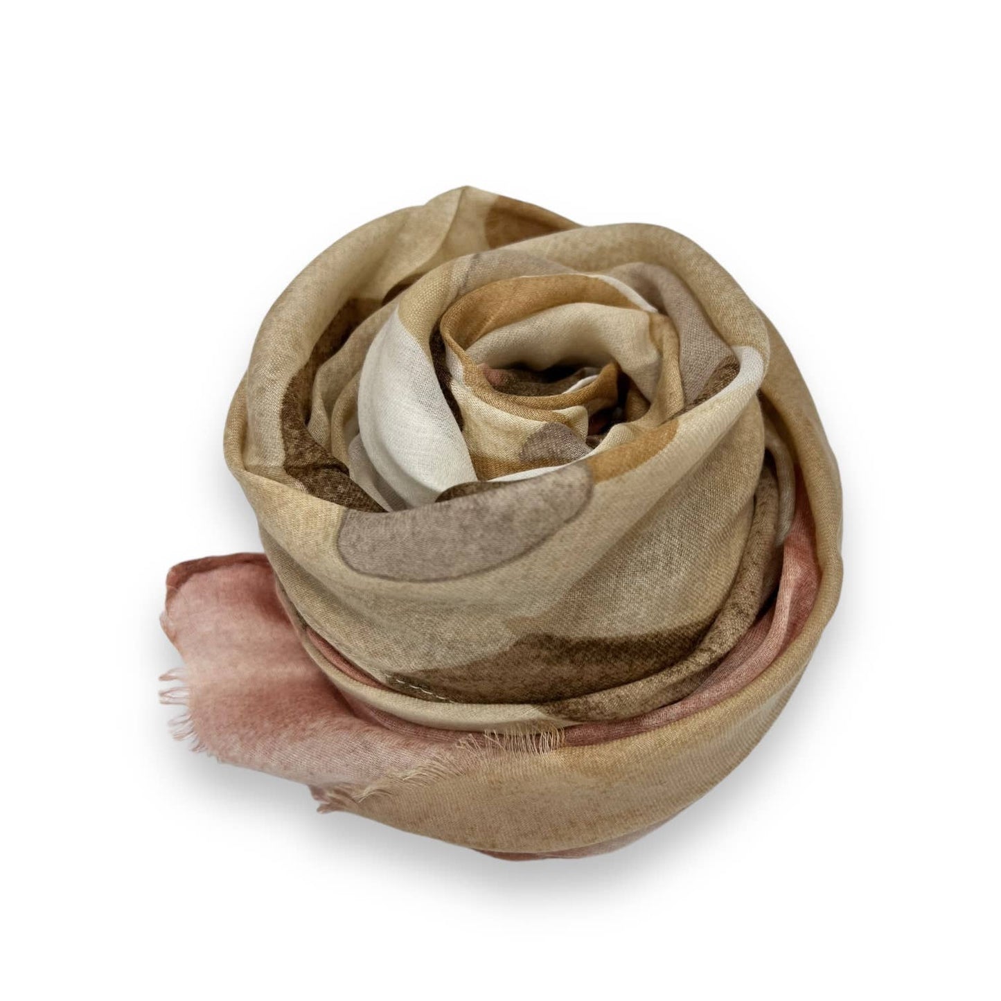 London Scarves - Soft Abstract painting on solid canvas scarf
