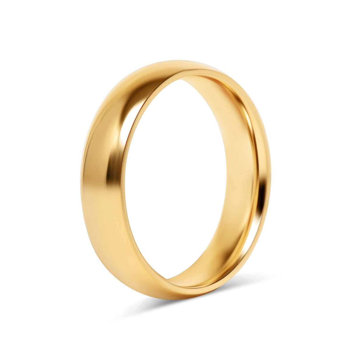 Stainless Steel Blank Gold Ring - WJW