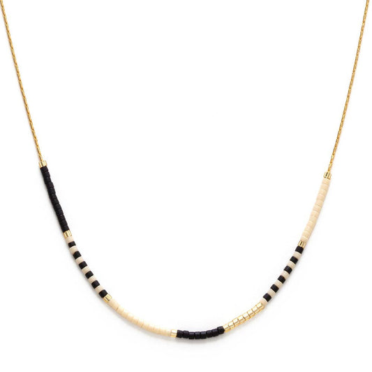 Amano Studio - Black & Bone - Japanese Seed Bead Necklace