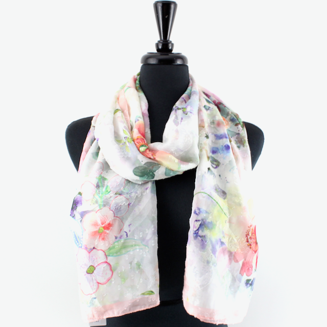 Pretty Persuasions - S25008 Royal Gardens Lightweight Scarf
