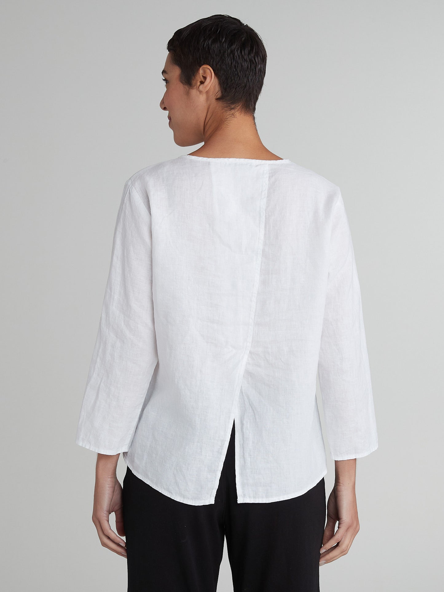 3/4 SPLIT BACK - HANKY LINEN