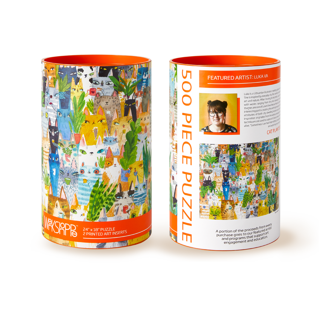 WerkShoppe - Cat Plant Exchange Puzzle | 500 Piece Puzzle