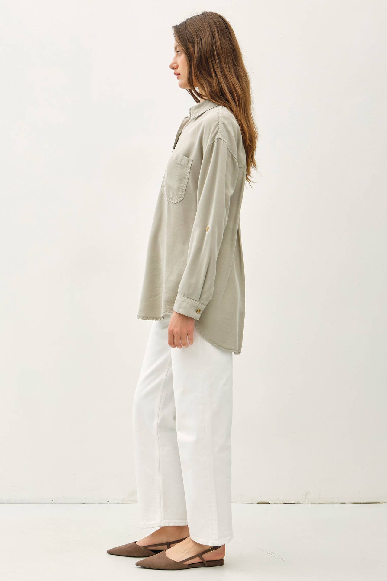 Be Cool - SOFT-WASHED TENCEL OVERSIZED SHIRT