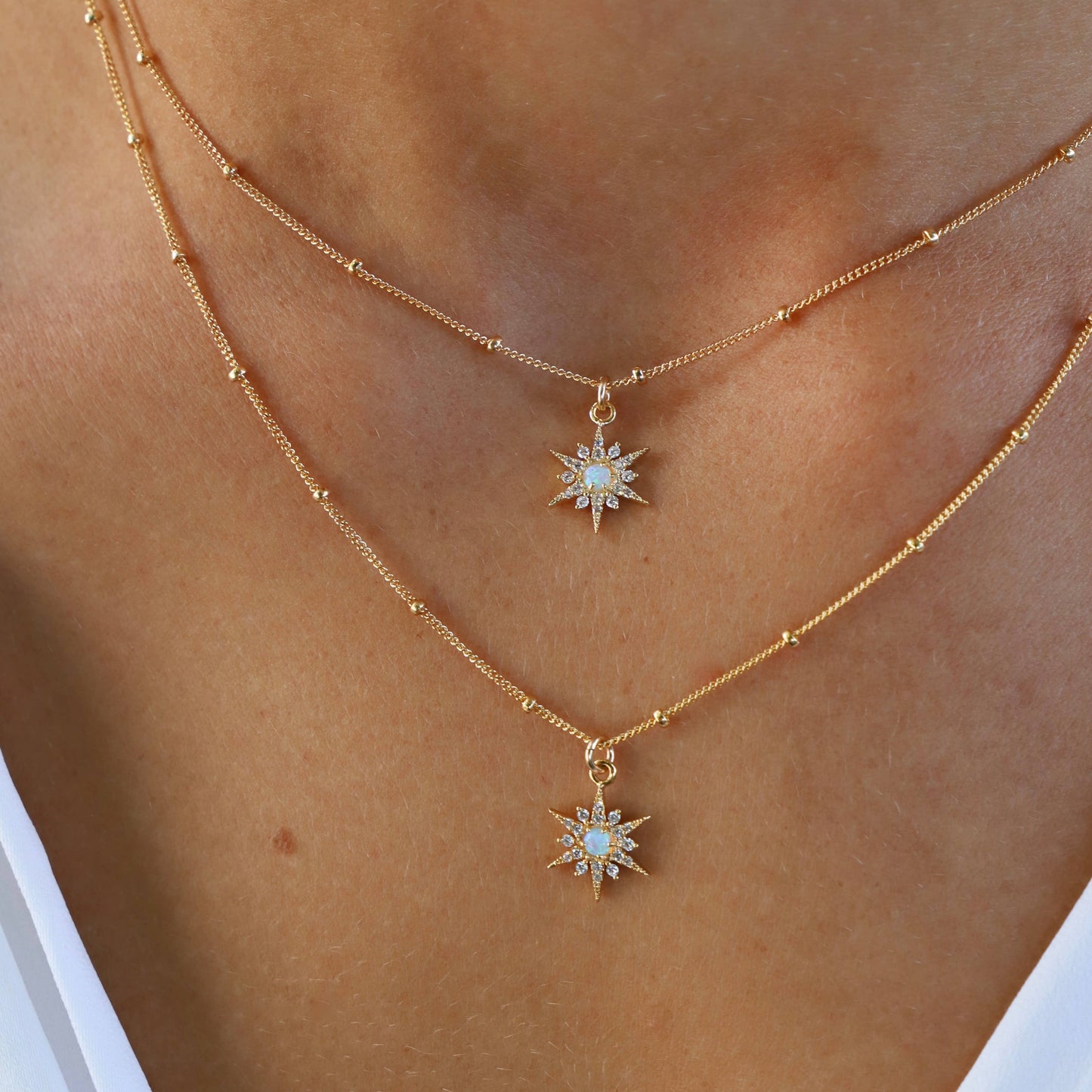 Katie Waltman Jewelry - OPAL STARBURST NECKLACE