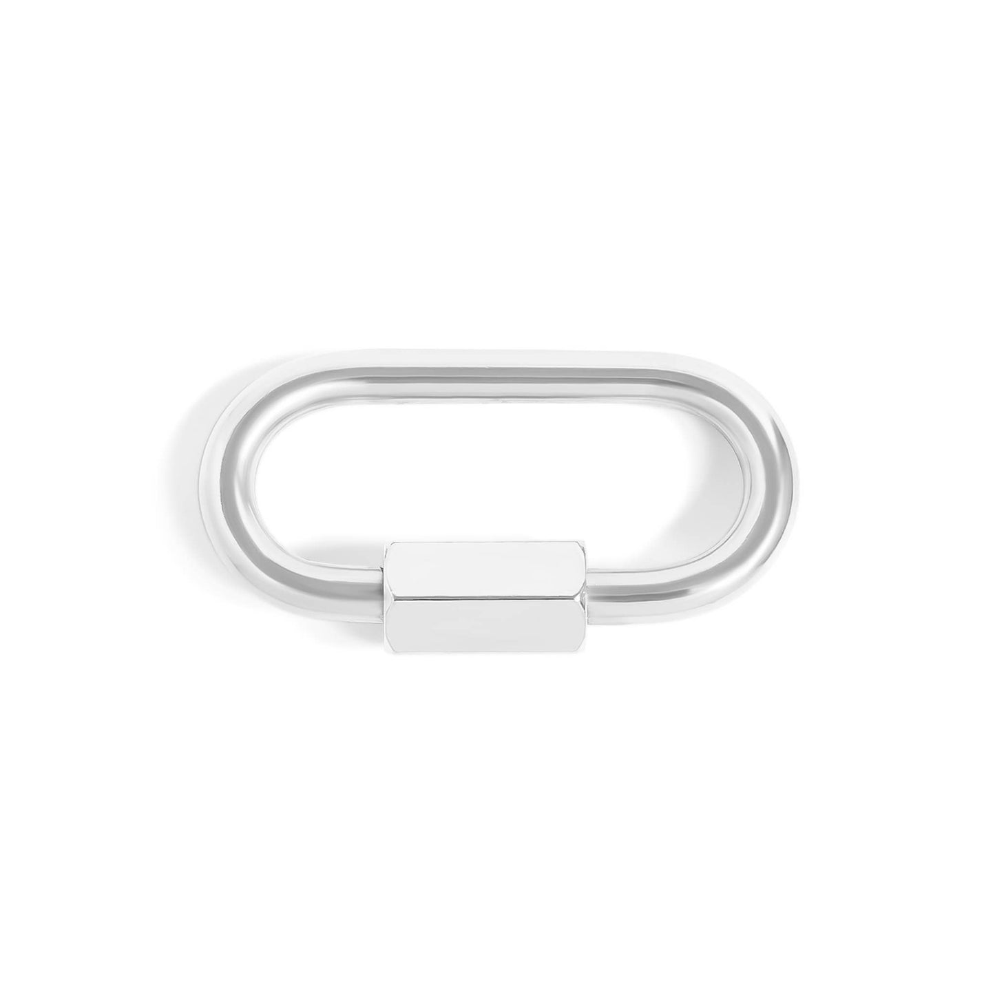 18K Gold PVD Classic Carabiner Charm Holder Clasp