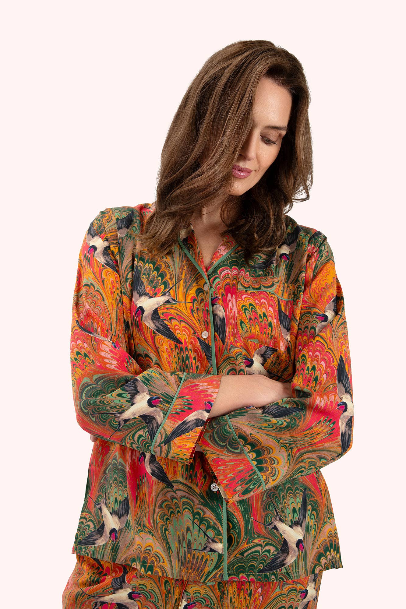 Powder Design inc - US - Supersoft Marbled Swallows Pyjamas - Small