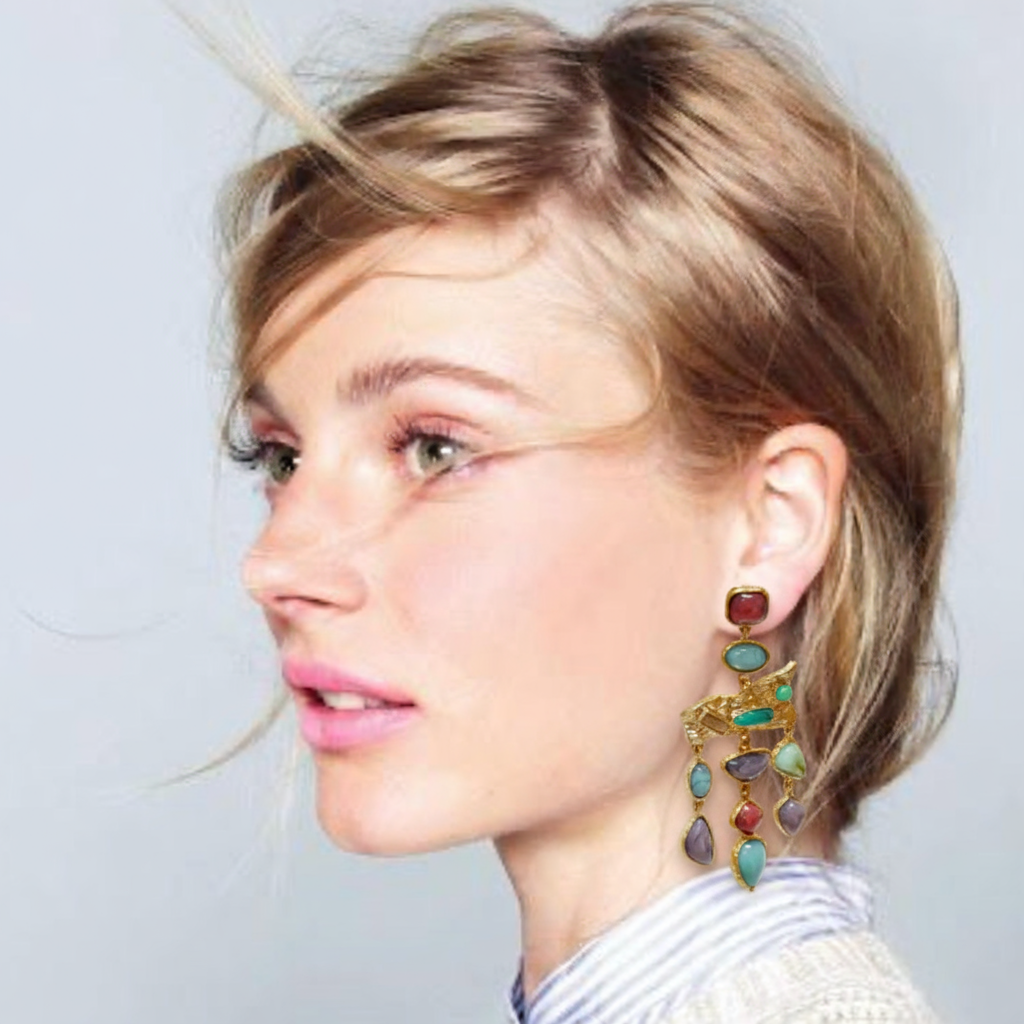 Sienna Drop Earring- 18K gold Drop Dangle Earrings