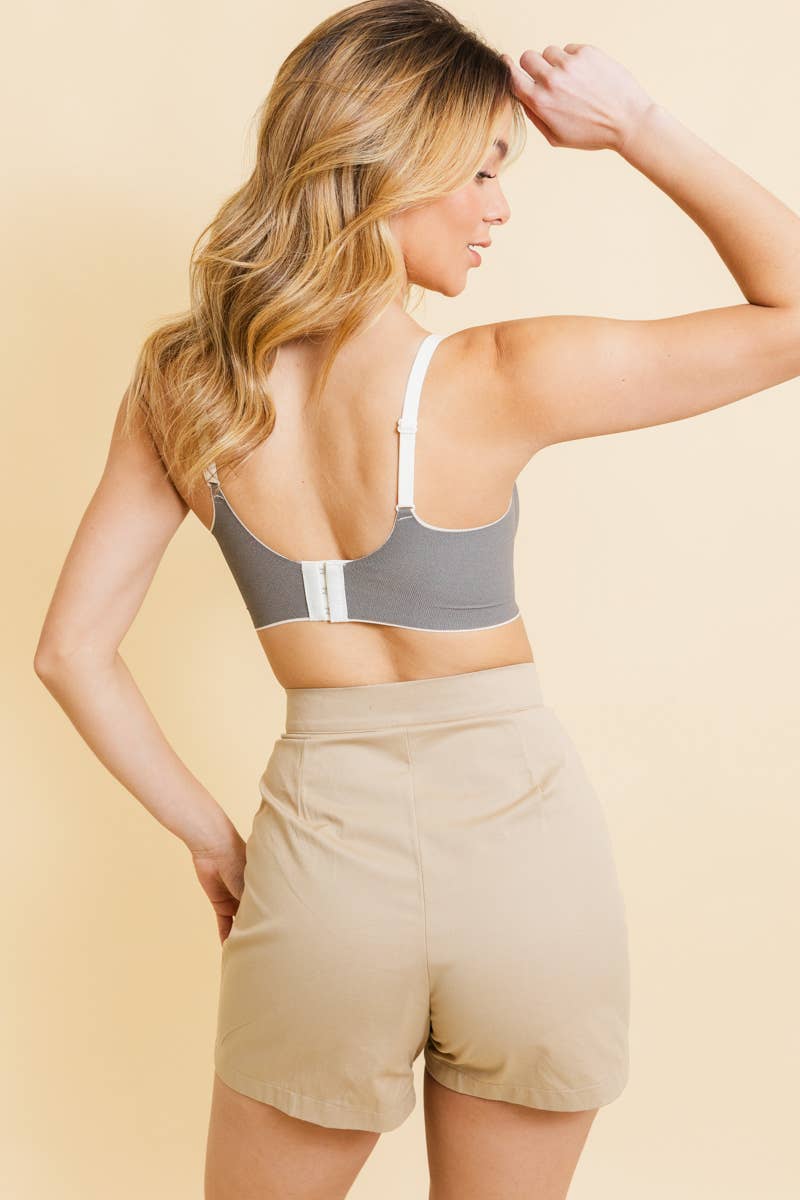 Leto Accessories - Air Ease Ultra Supportive Comfort Bra - Adjustable Straps