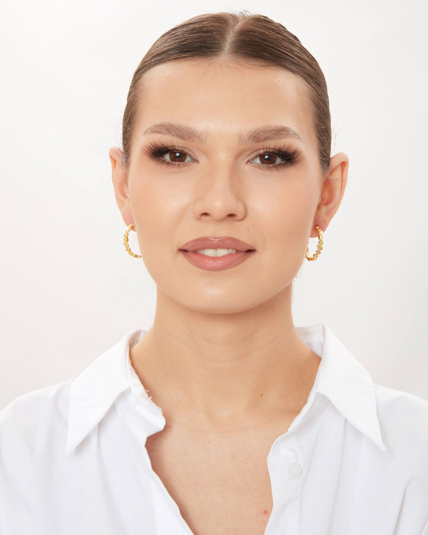 Schmuckoo Berlin - Nugget Hoop Earrings Gold