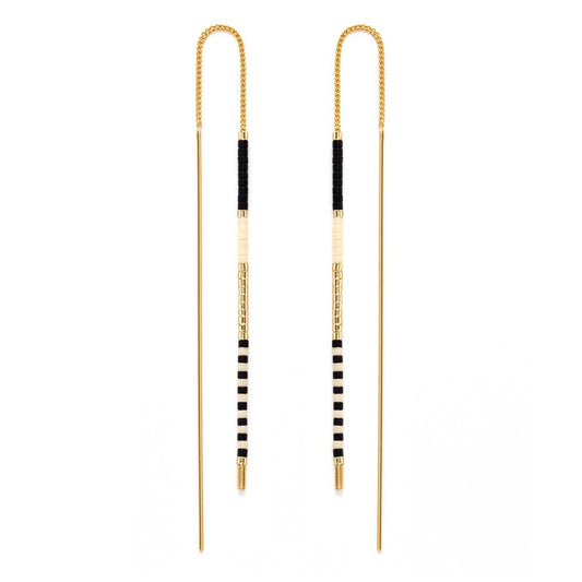 Amano Studio - Miyuki Seed Bead Threader Earrings