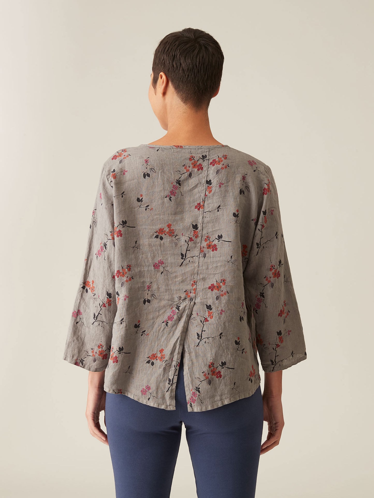 3/4 SPLIT BACK-CHERRY BLOSSOM
