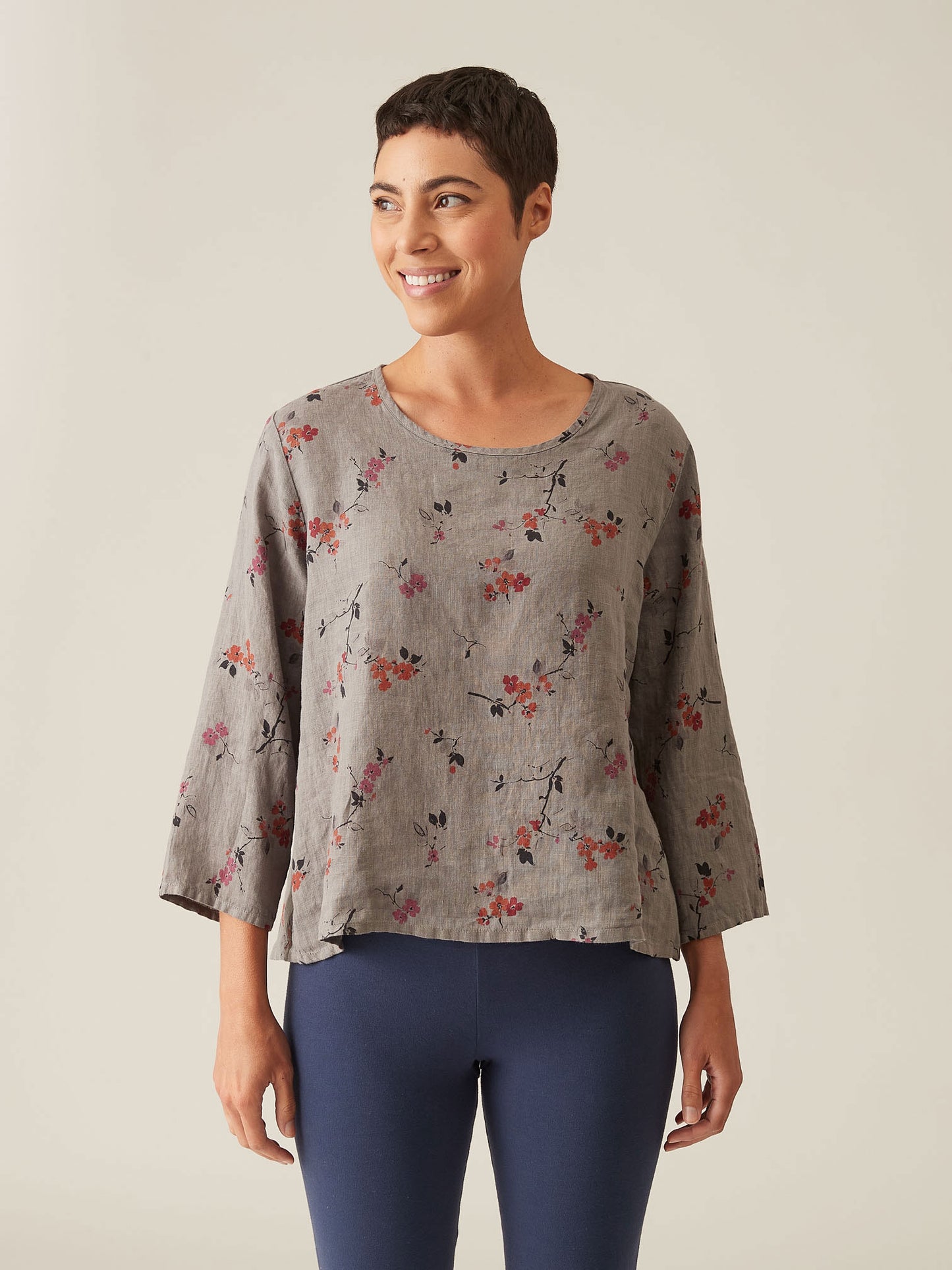 3/4 SPLIT BACK-CHERRY BLOSSOM