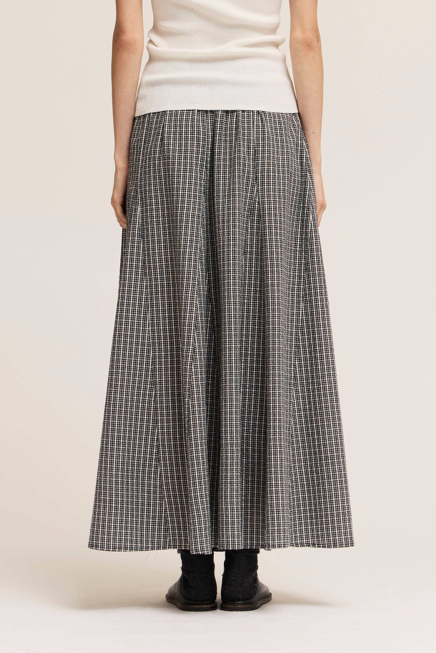 Grade & Gather - 50914 - PLAID PANEL SKIRT